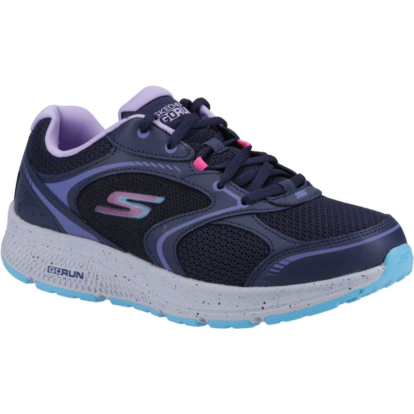 Women's Wide Fit Skechers 128285 Go Run Consistent Vivid Horizon Trainers