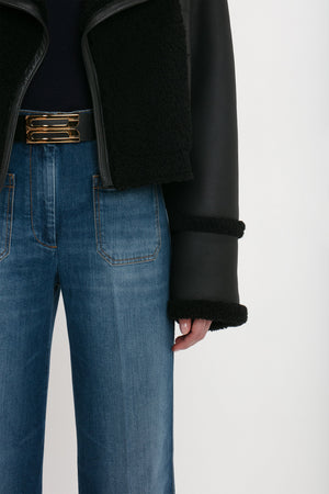 Shearling Jacket In Black