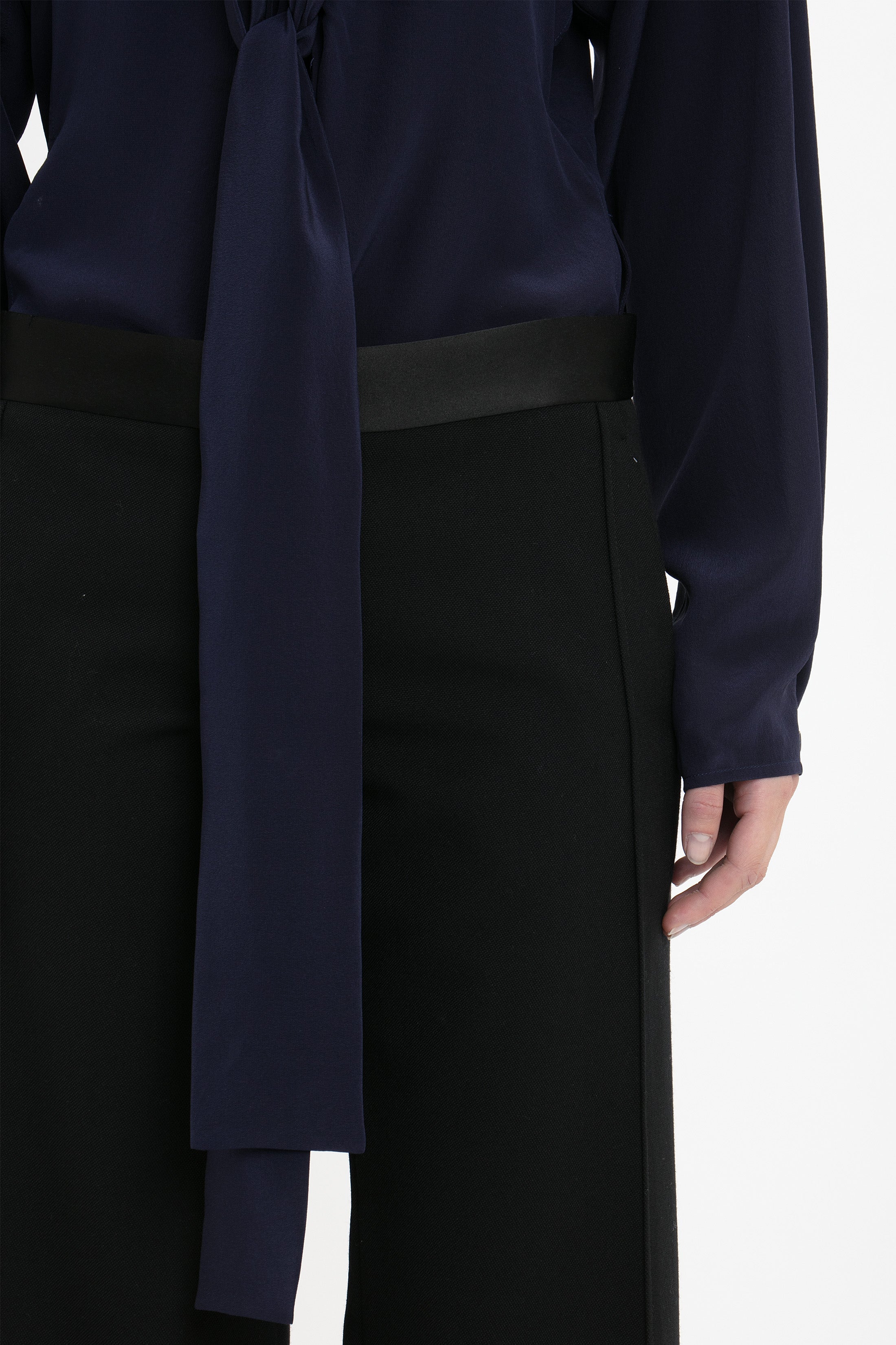 Side Panel Trouser In Black