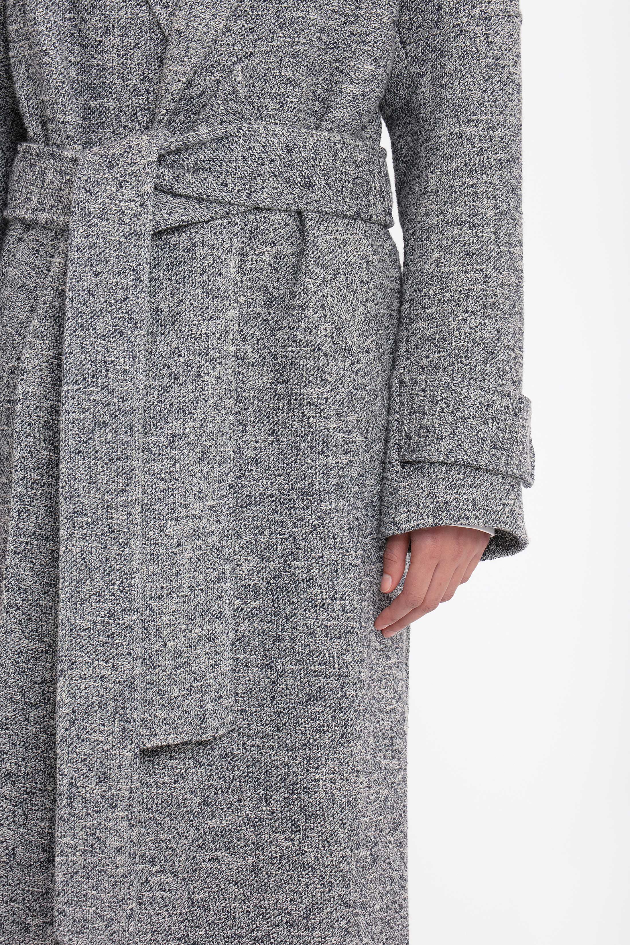 Raglan Sleeve Coat In Iceberg