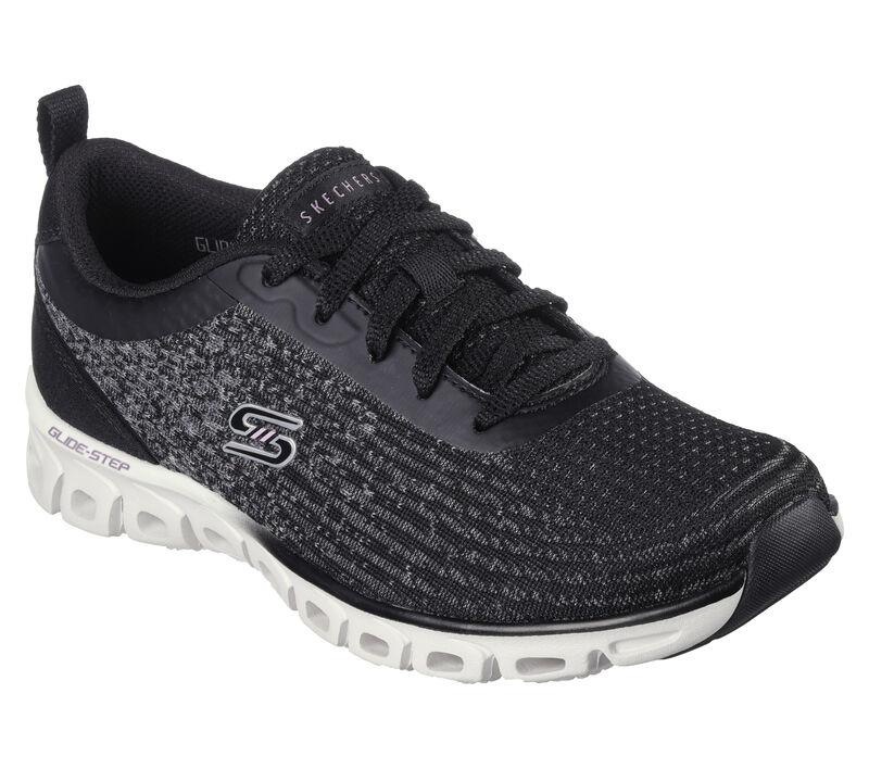 Women's Wide Fit Skechers 104325 Glide Step Sport - Head Start Trainers