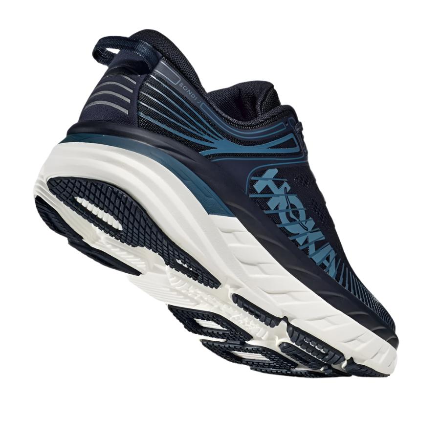 Hoka Men's Bondi 7 Outerspace / White Wide