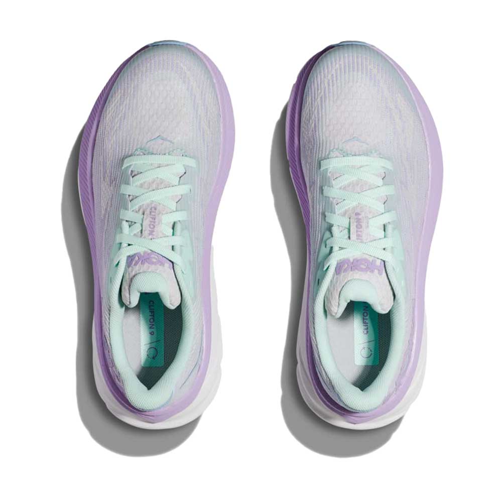 Hoka Grade School Girls Clifton 9 Sunlit Ocean / Lilac Mist