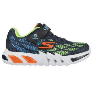 Skechers Little and Big Boys S Lights: Flex-Glow Elite Vorlo Velcro Navy / Multi