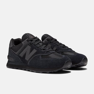 Women's Wide Fit New Balance  ML574EVE Running Trainers - Exclusive - Black ENCAP