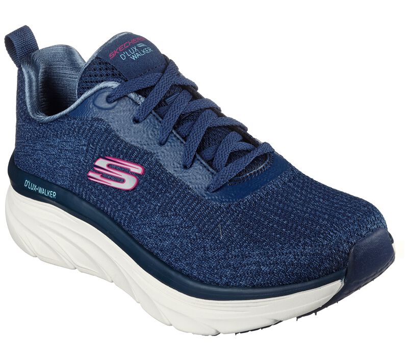 Women's Wide Fit Skechers 149815 Daily Beauty D'lux Vegan Walker Trainers