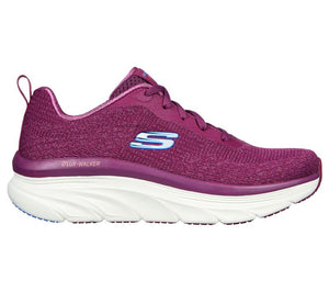 Women's Wide Fit Skechers 149815 Daily Beauty D'lux Vegan Walker Trainers