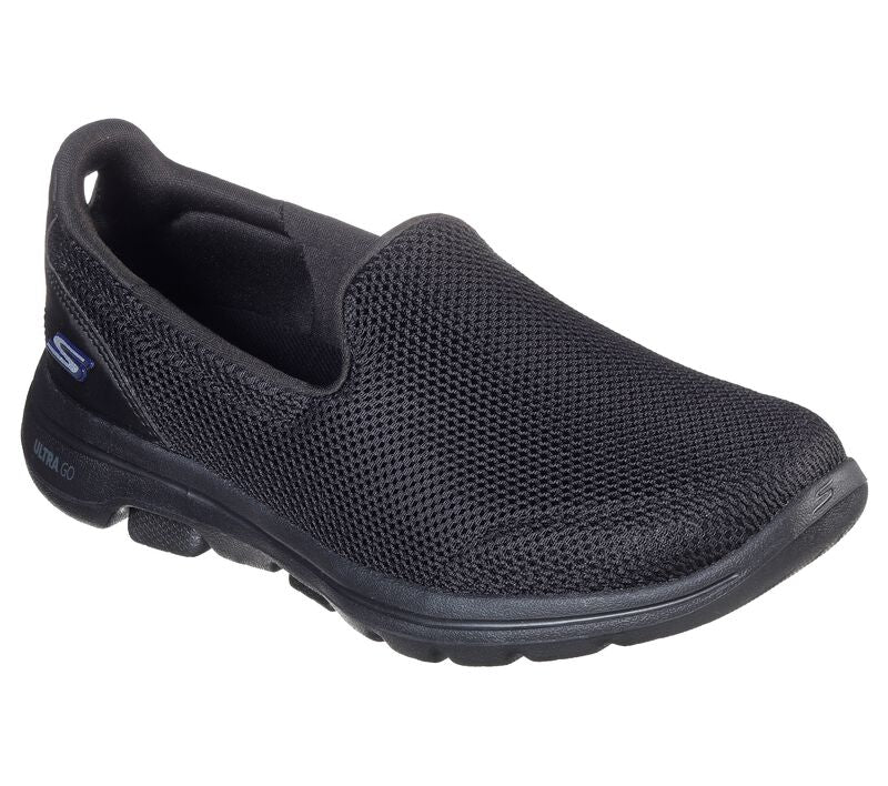 Womens Wide Fit Skechers Go Walk 5-15901 Performance Walking Slip On Trainers