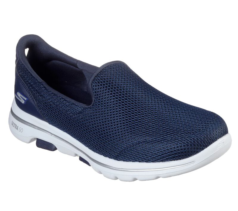 Womens Wide Fit Skechers Go Walk 5-15901 Performance Walking Slip On Trainers