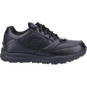 Women's Wide Fit Skechers 77235EC Nampa Wyola Occupational Trainers