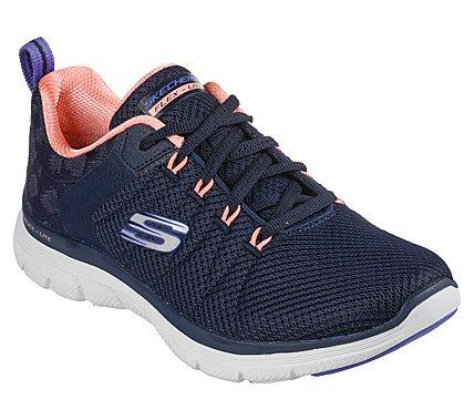 Womens Wide Fit Skechers 149580W Vegan Walking Trainers