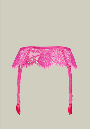 A Night in Marrakech Suspender Belt in Cyclamen