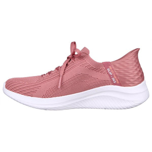 Women's Wide Fit Skechers 149710 Slip-ins Ultra Flex 3.0 Brilliant Path Trainers - Mauve