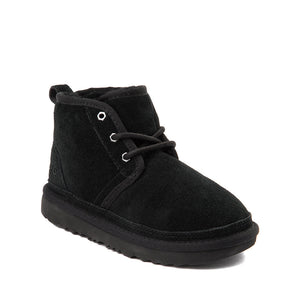 Ugg Big Boys Nuemel II Chukka Tie Up Suede Boot Black