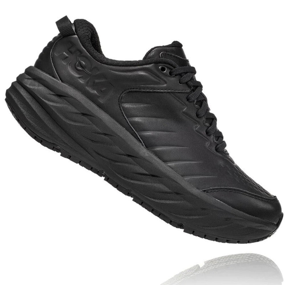 Hoka Men's Bondi Slip Resistant Black / Black Wide