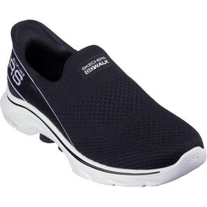 Women's Wide Fit Skechers 125231 Slip-ins Go Walk 7 Mia Trainers