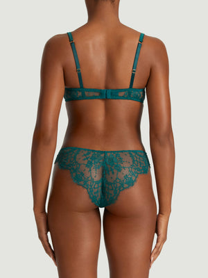 Coco de Mer Nilima Balcony Bra in Teal