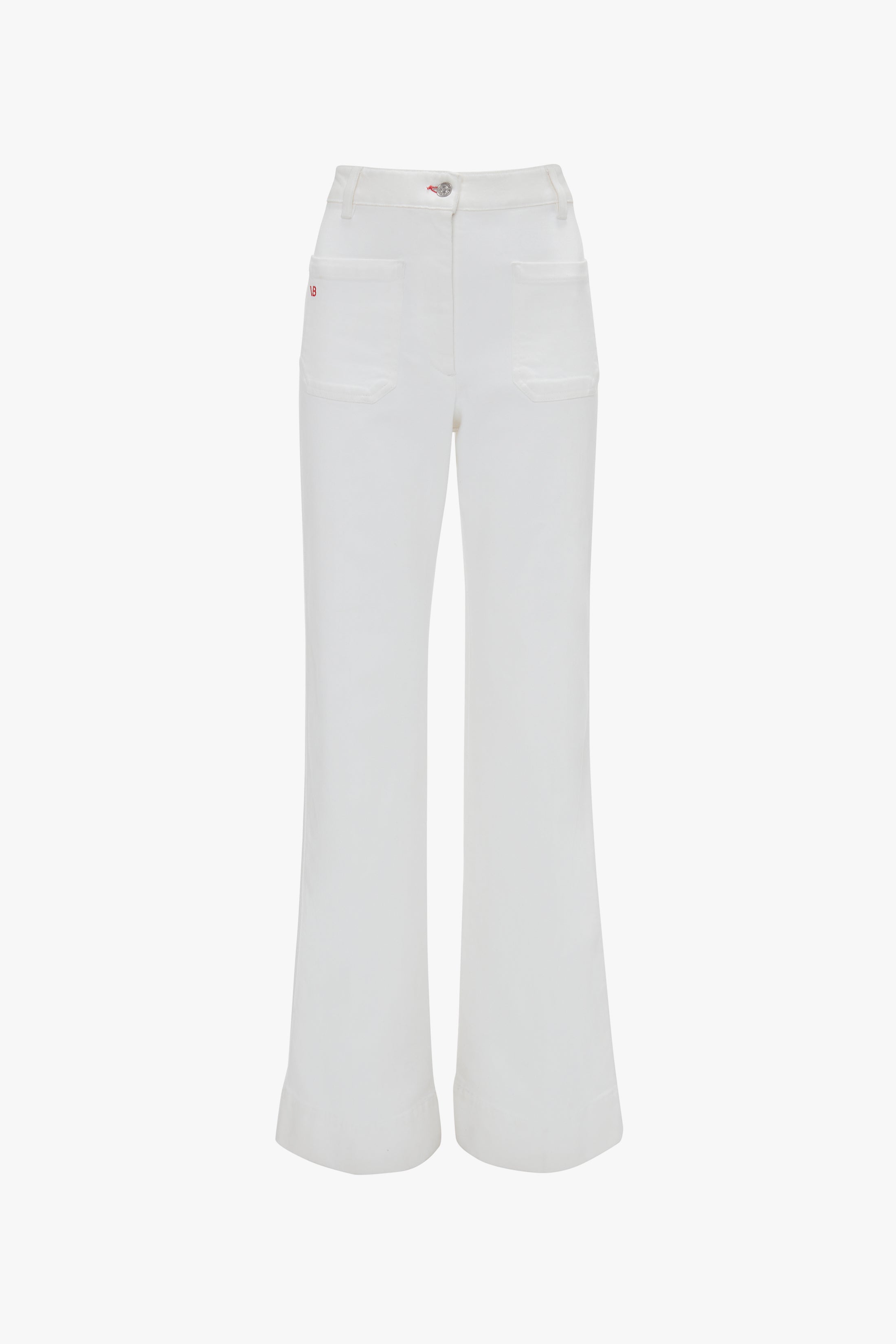 Alina High Waisted Stretch Jean In Washed White