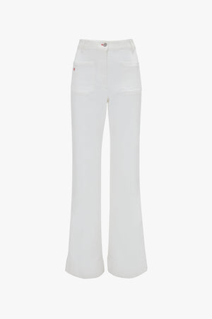 Alina High Waisted Stretch Jean In Washed White