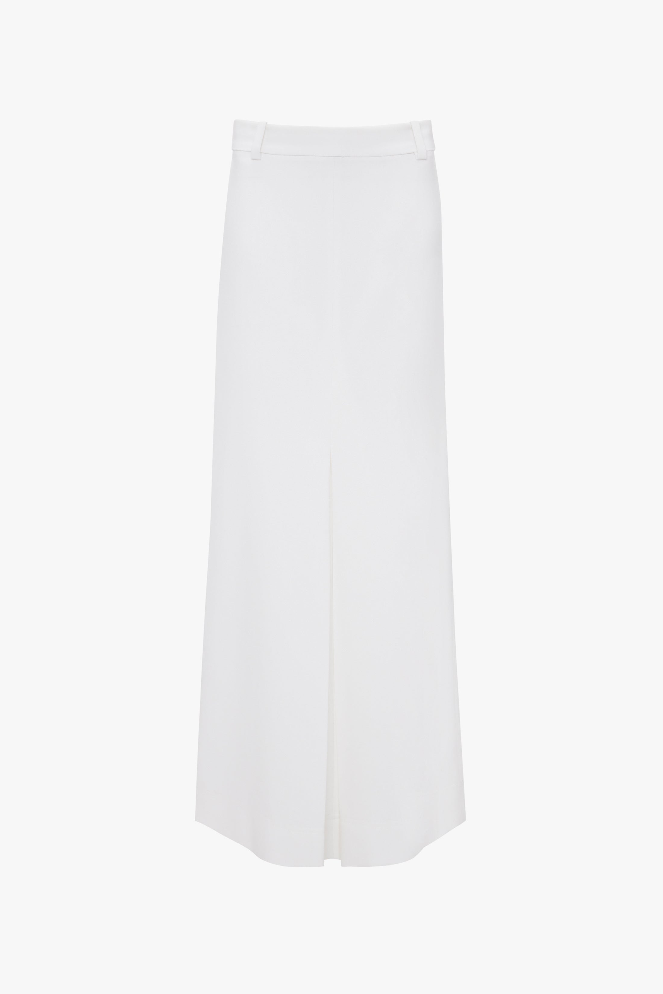 Exclusive Tailored Floor-Length Pleated Skirt In Ivory