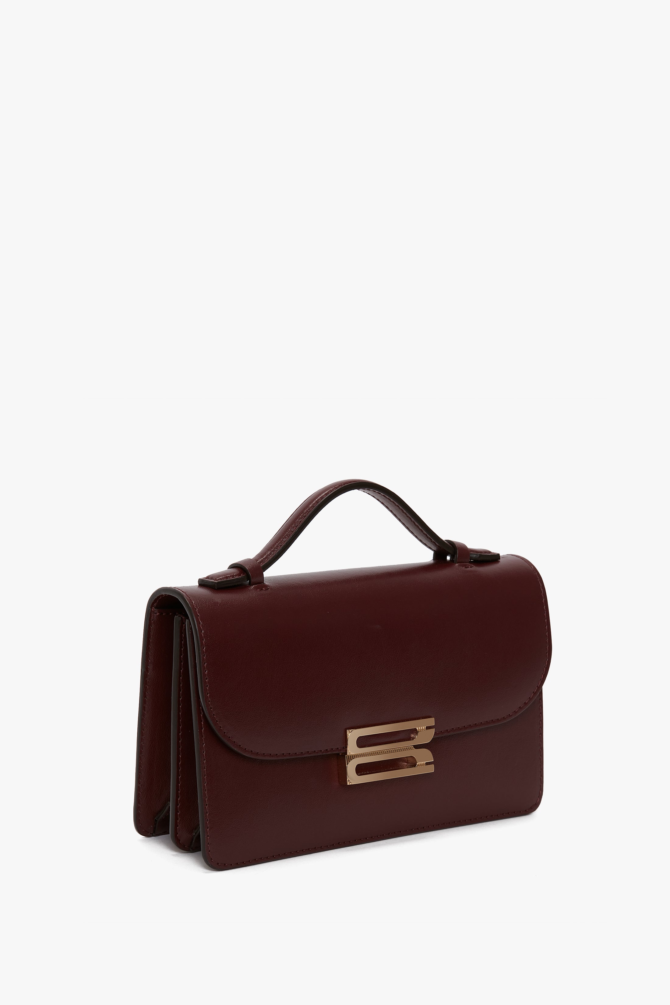 Mini Dorian Bag In Burgundy Smooth Leather