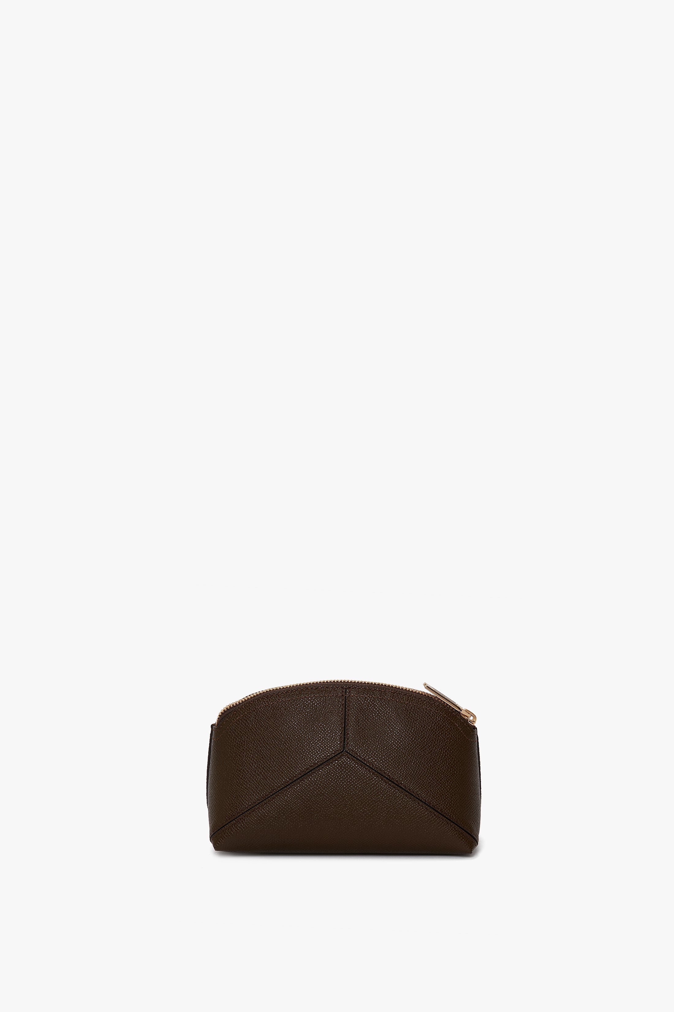 Exclusive Victoria Mini Wash Bag In Khaki Leather