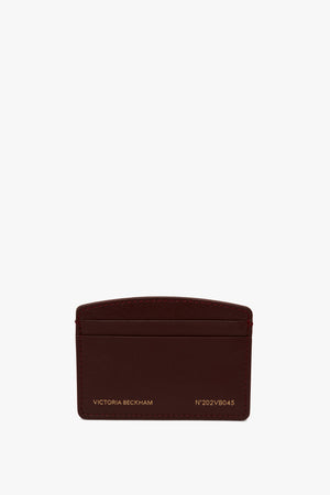 Exclusive Victoria Card Holder In Burgundy Leather