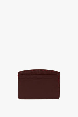 Exclusive Victoria Card Holder In Burgundy Leather