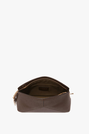 Victoria Crossbody Bag In Khaki Grained Leather