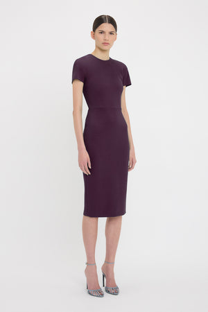 Fitted T-Shirt Dress In Fig