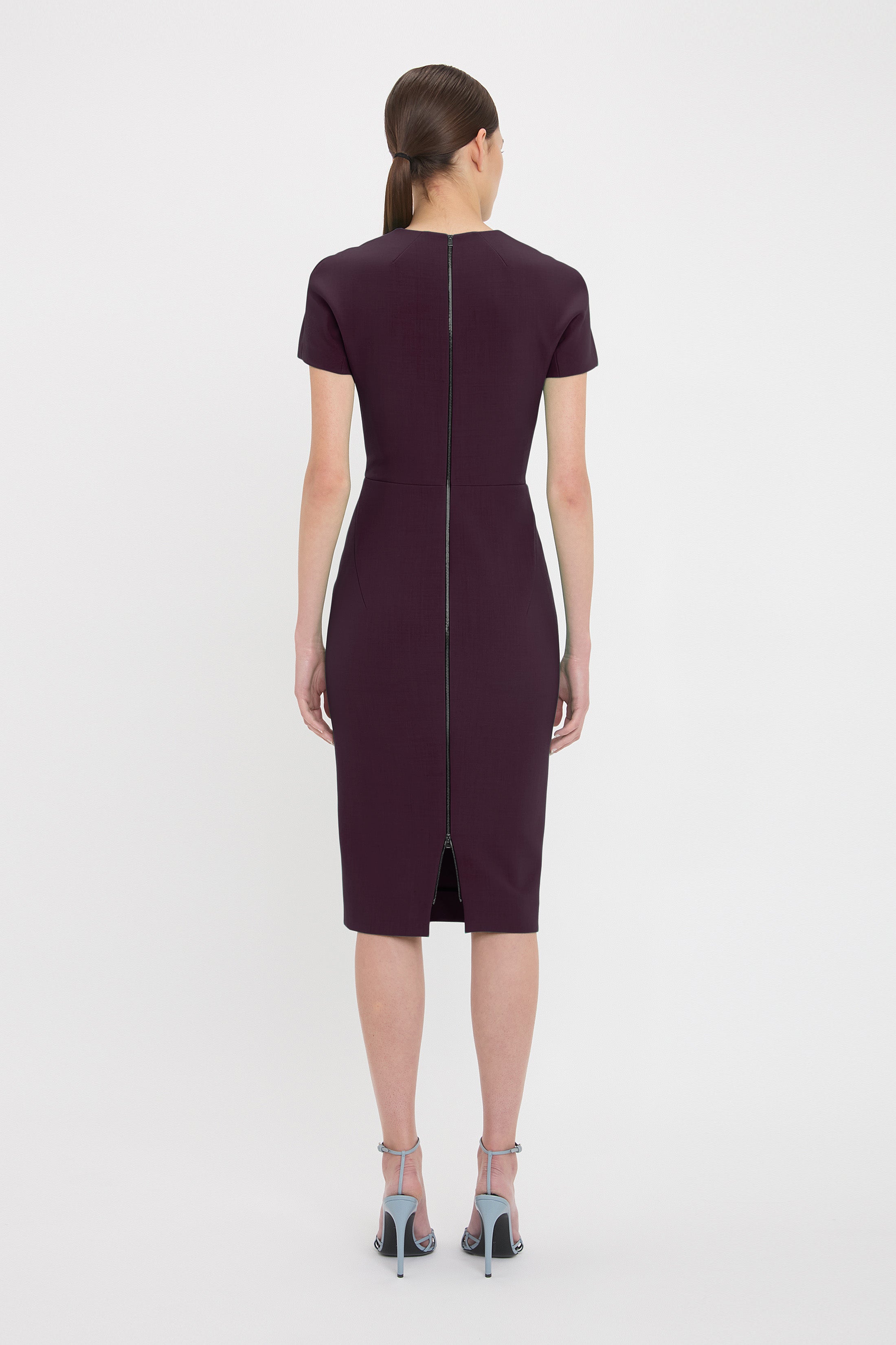 Fitted T-Shirt Dress In Fig