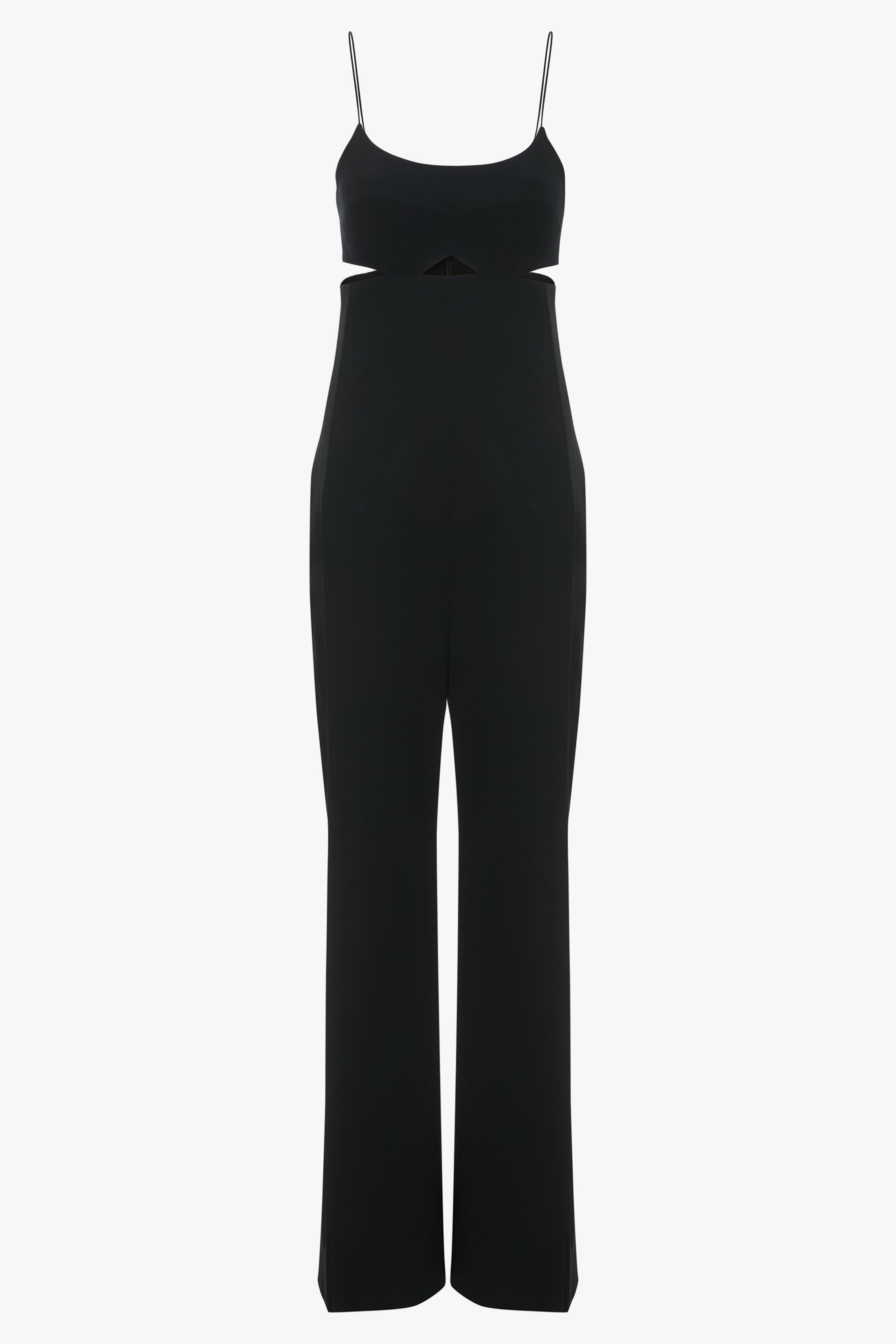 Cut-Out Detail Cami Jumpsuit In Black