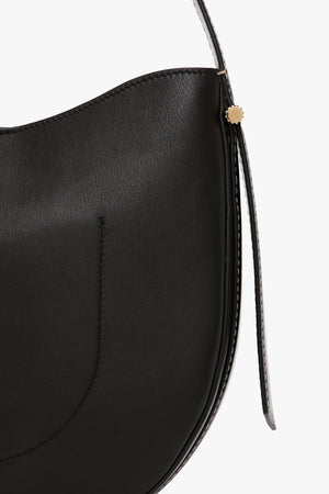 Medium Dia Hobo Bag In Black Smooth Leather