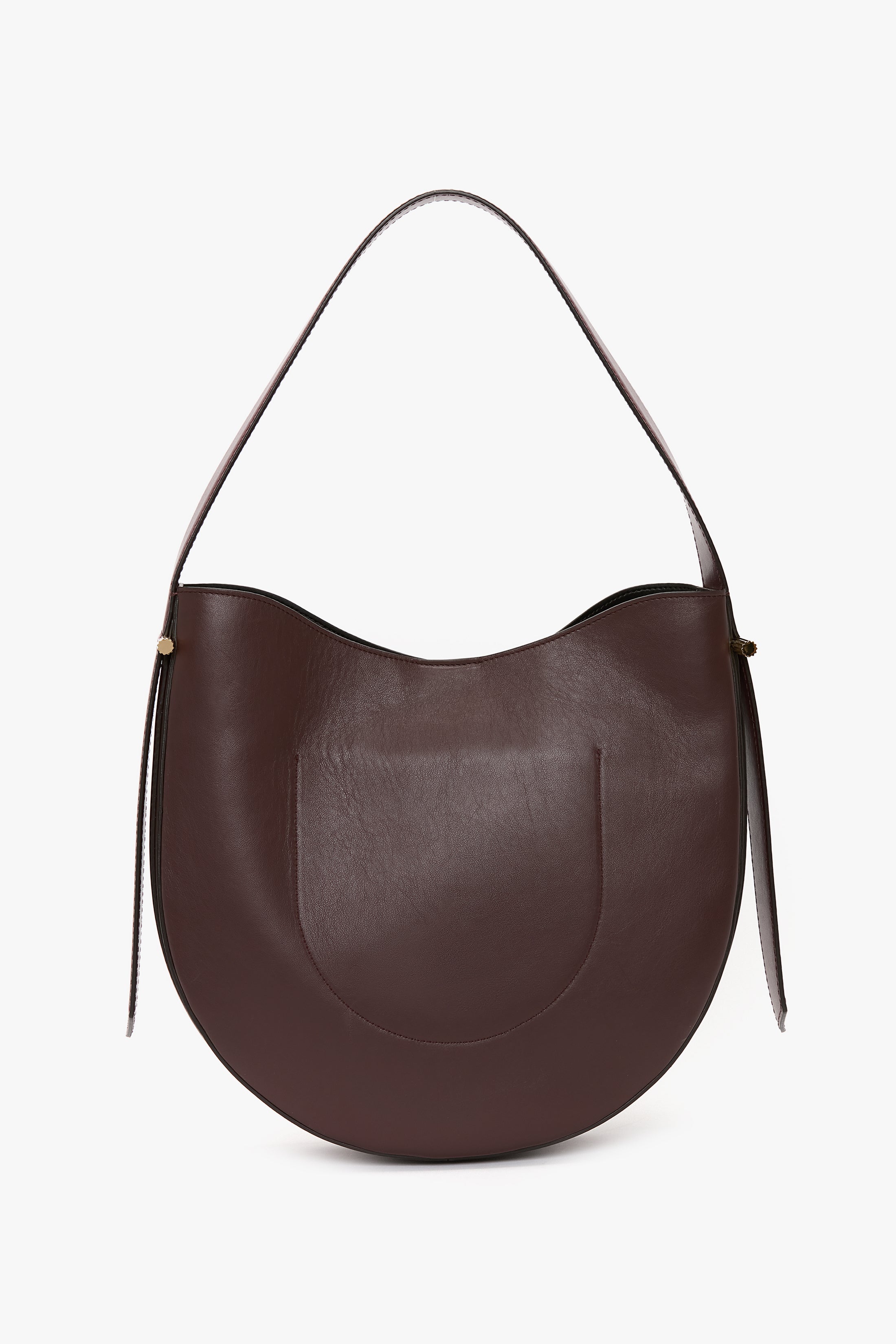 Dia Hobo Bag In Burgundy Smooth Leather