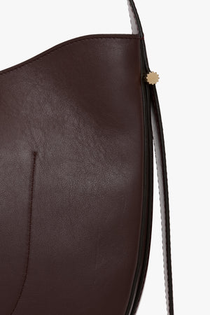 Dia Hobo Bag In Burgundy Smooth Leather