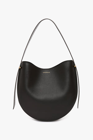 Dia Hobo Bag In Black Smooth Leather