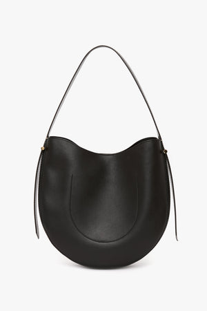 Dia Hobo Bag In Black Smooth Leather