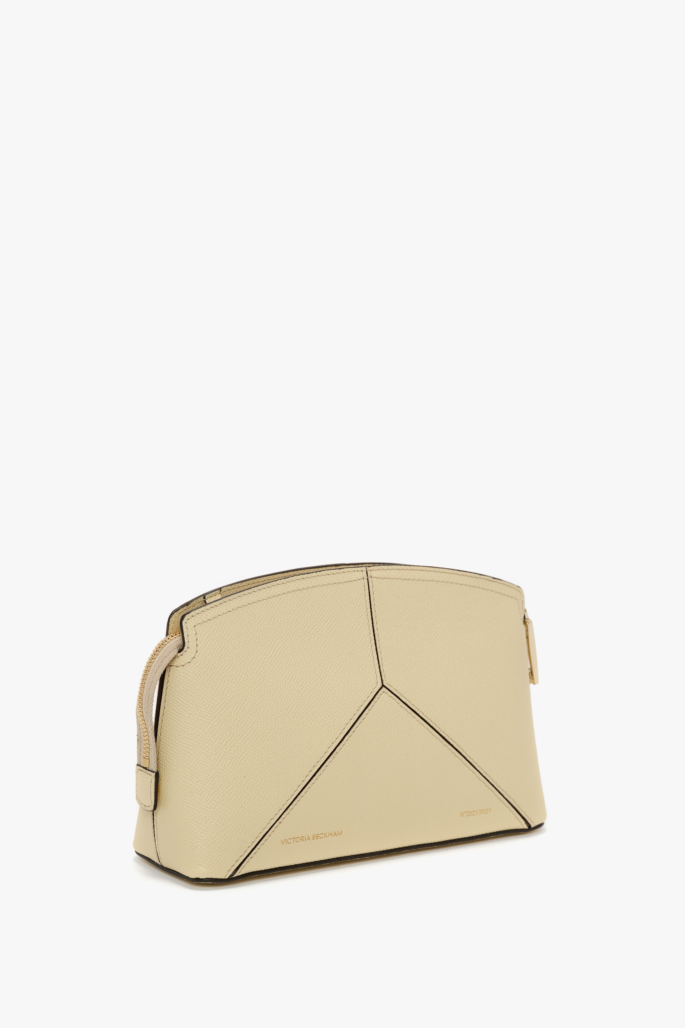 Victoria Crossbody Bag In Ivory Grained Leather