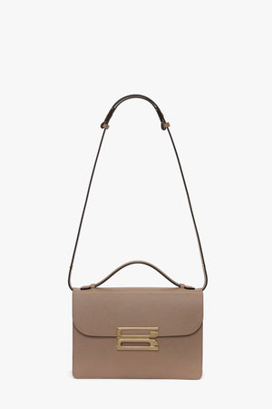 Dorian Bag In Dove Grey Grained Leather