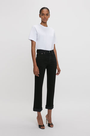 Exclusive Victoria Relaxed Jean In Washed Black