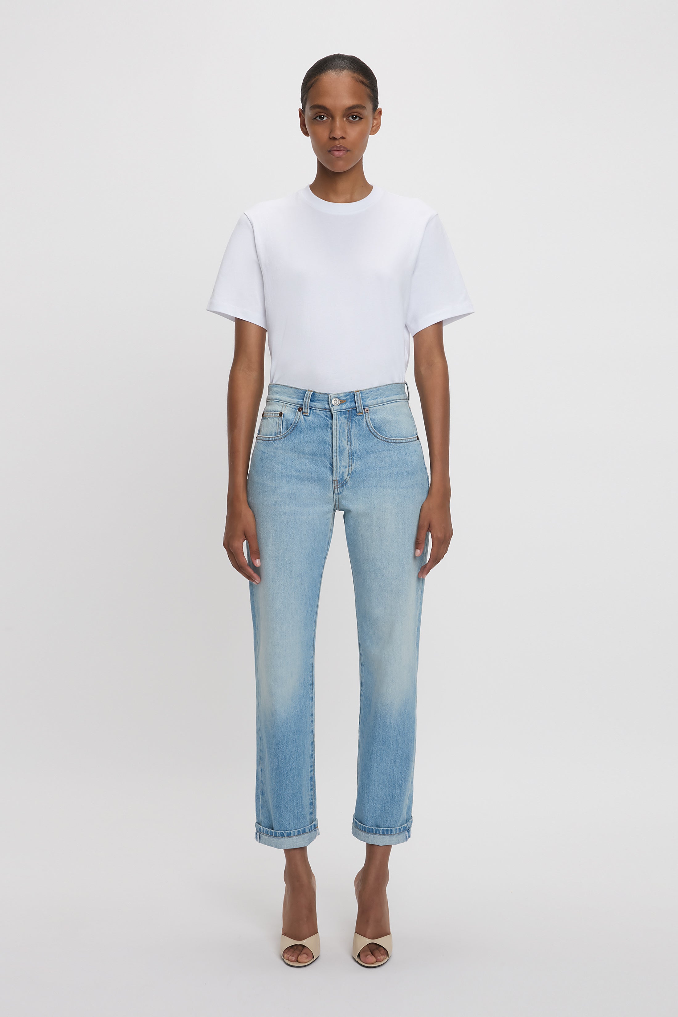 Exclusive Victoria Relaxed Jean In Light Blue Wash