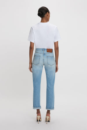 Exclusive Victoria Relaxed Jean In Light Blue Wash