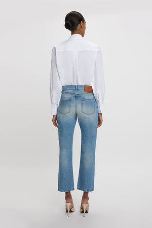 Victoria Mid-Rise Jean In Light Blue