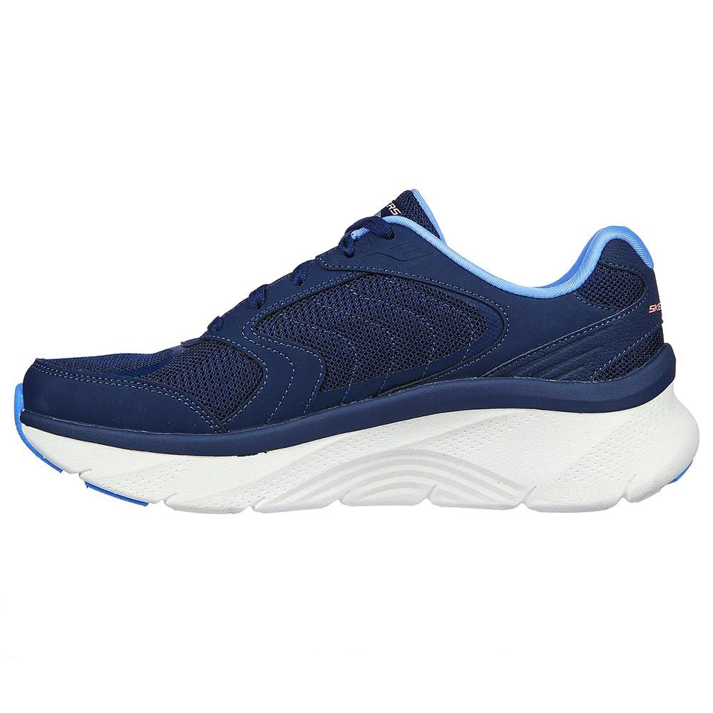 Women's Wide Fit Skechers 149686 Relaxed Fit Arch Fit D'lux Trainers - Navy/Blue