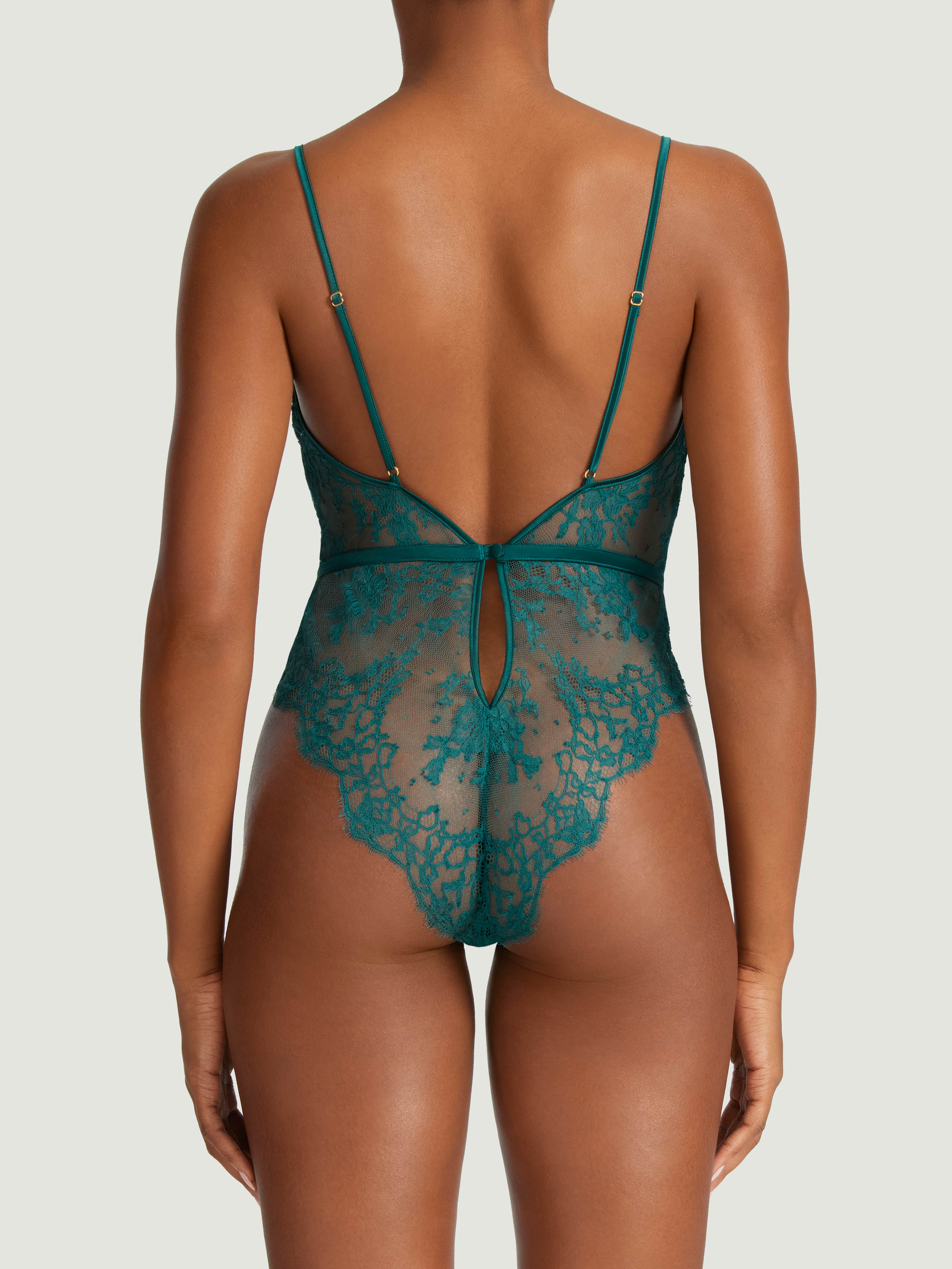 Coco de Mer Nilima Bodysuit in Teal