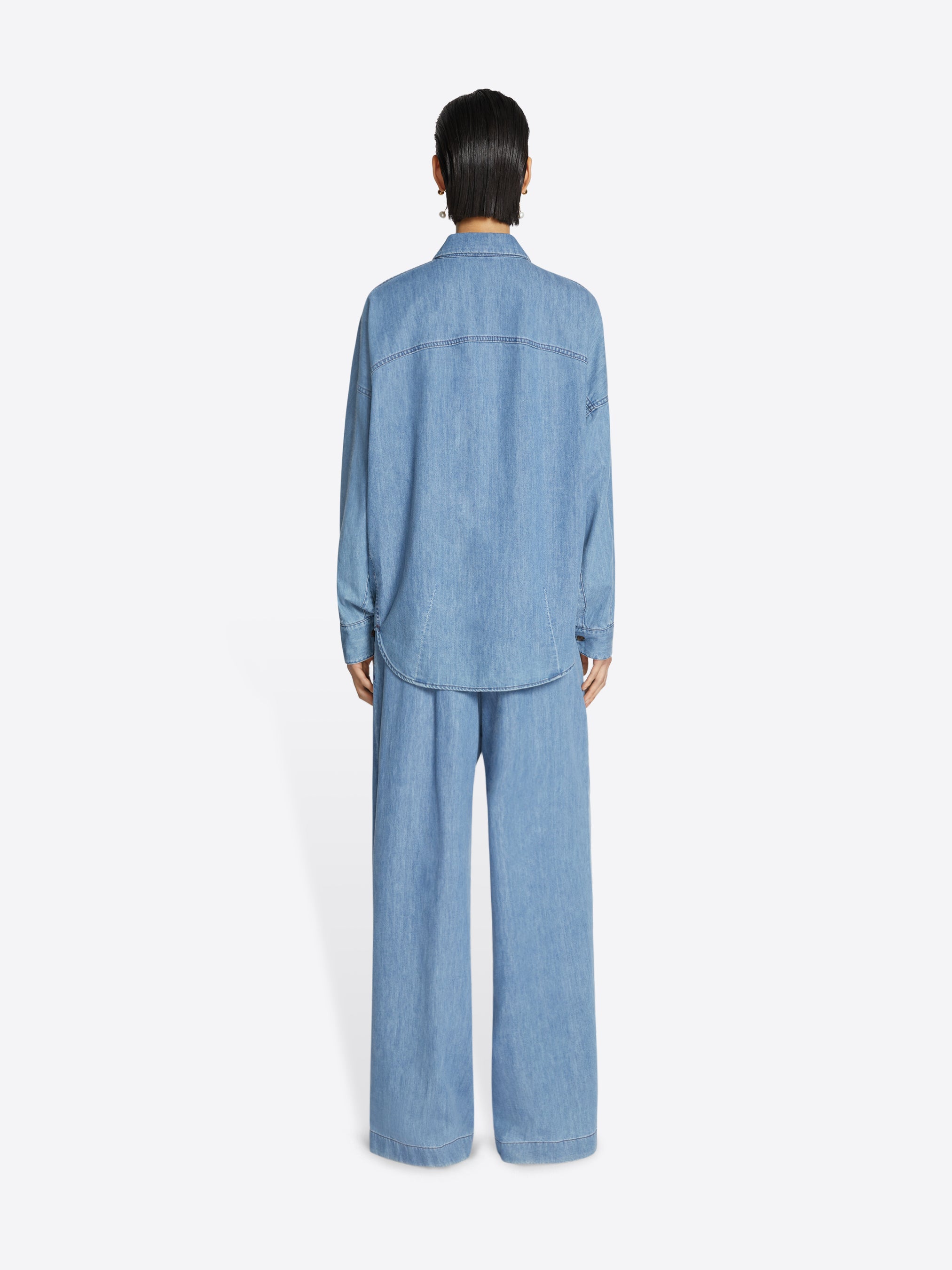 Denim cocoon shirt