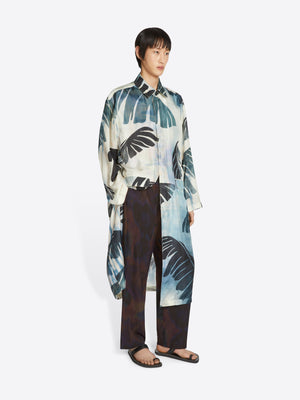 Printed silk mac