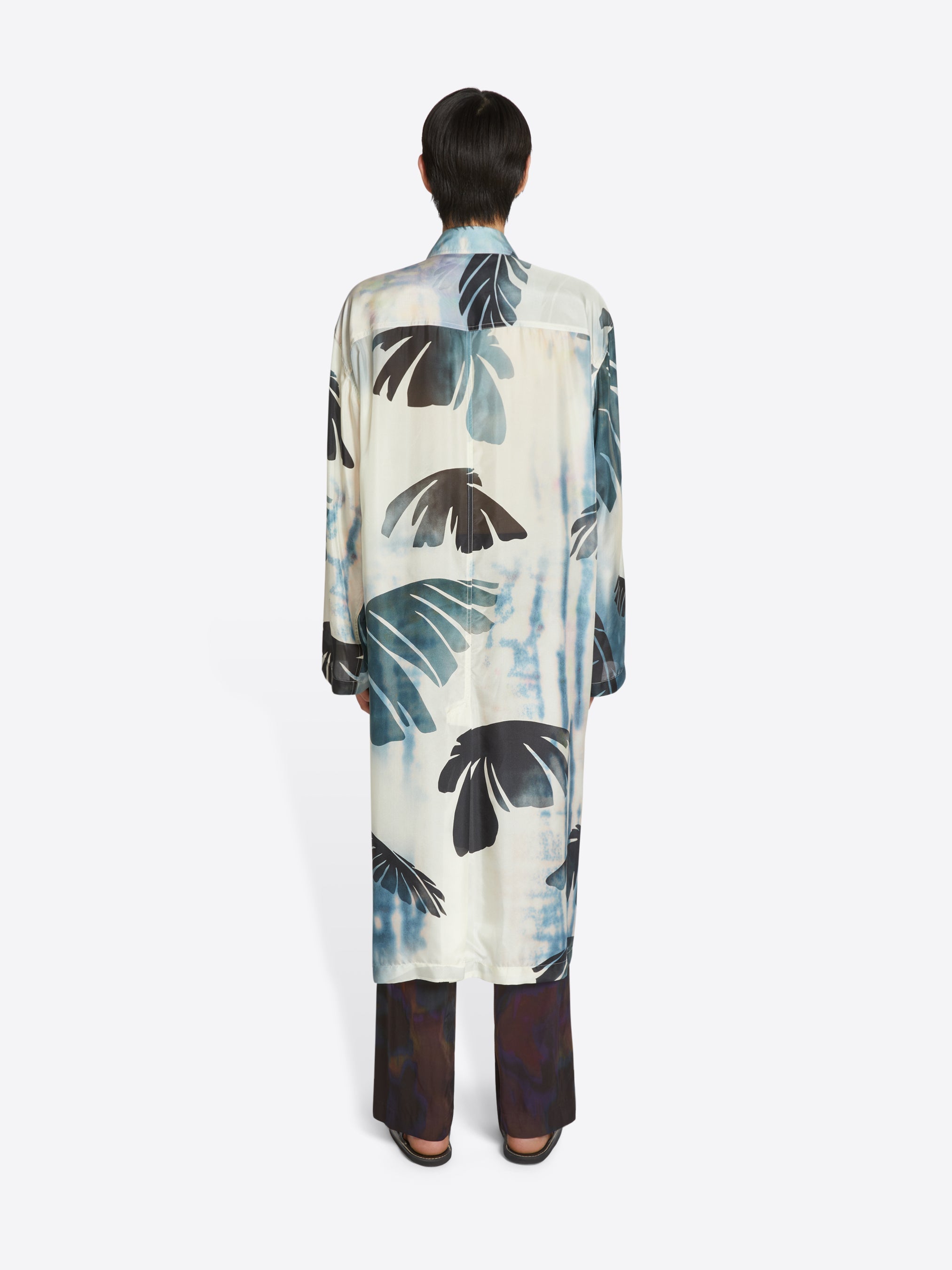 Printed silk mac