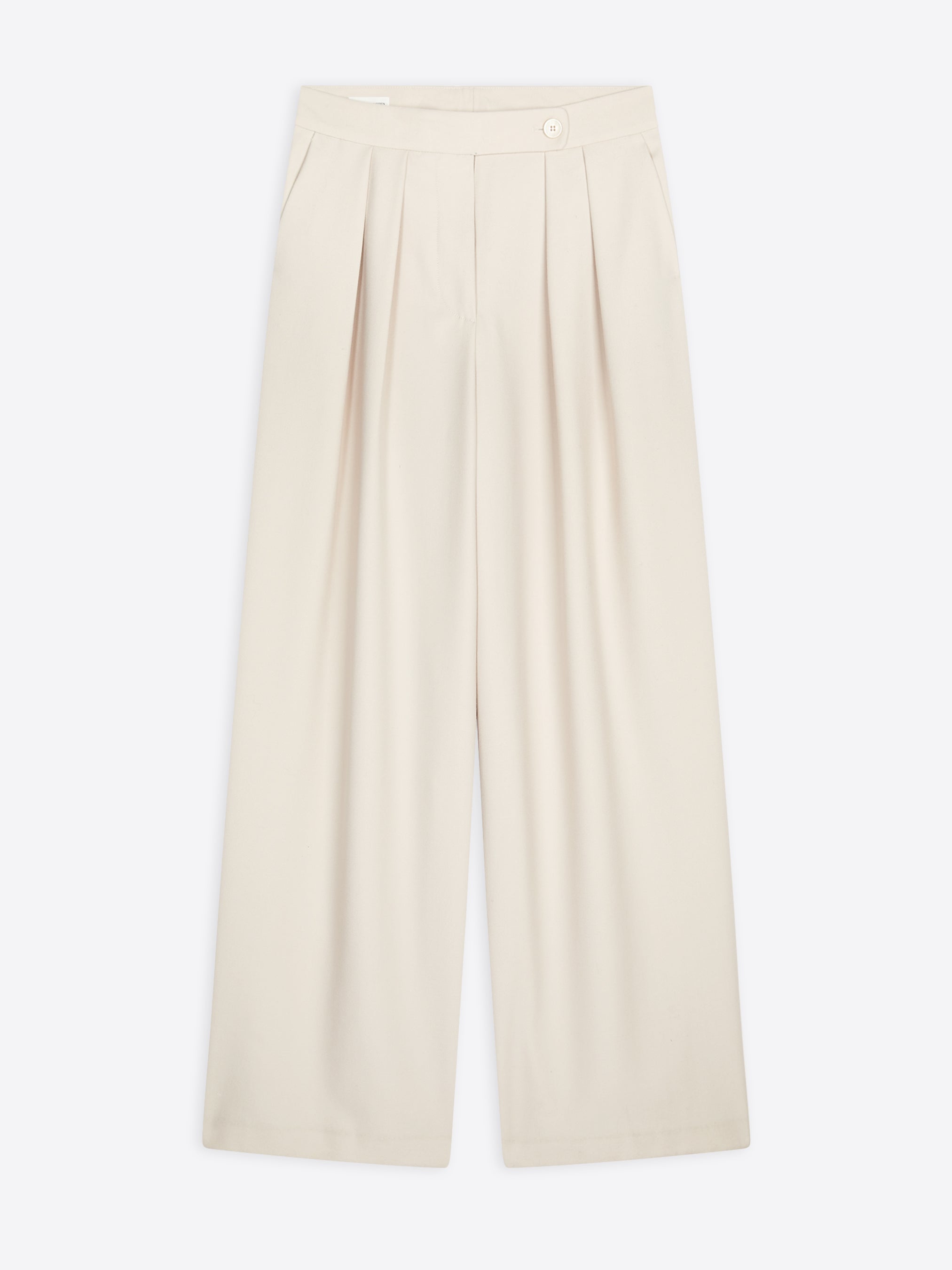 Wide pleated pants