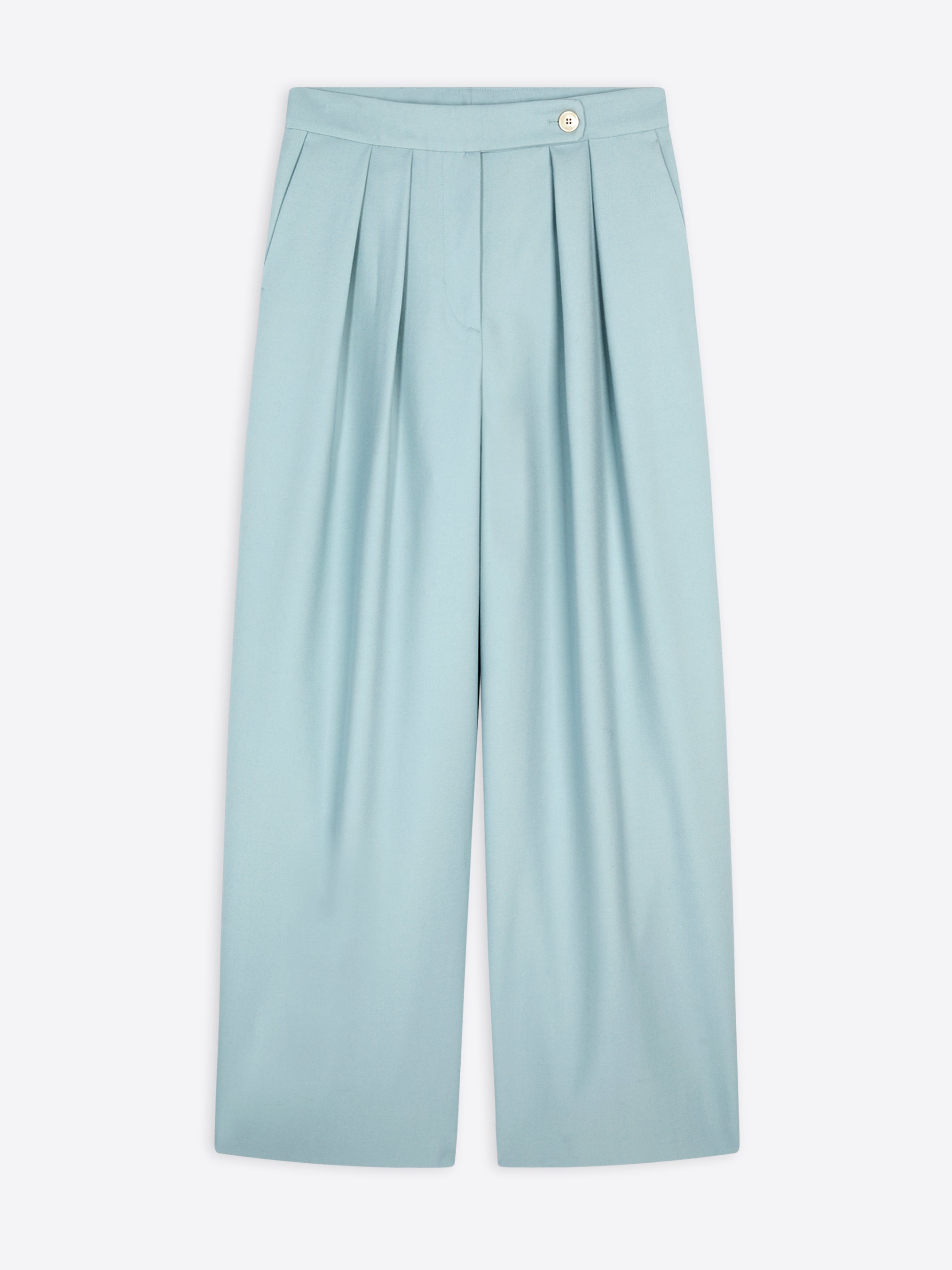 Wide pleated pants